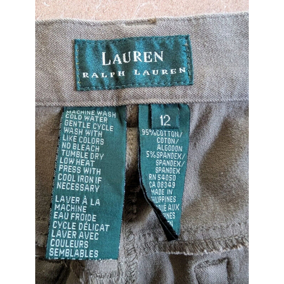 Lauren Ralph Lauren Womens Size 12 Olive Straight Stretch - Picture 6 of 8